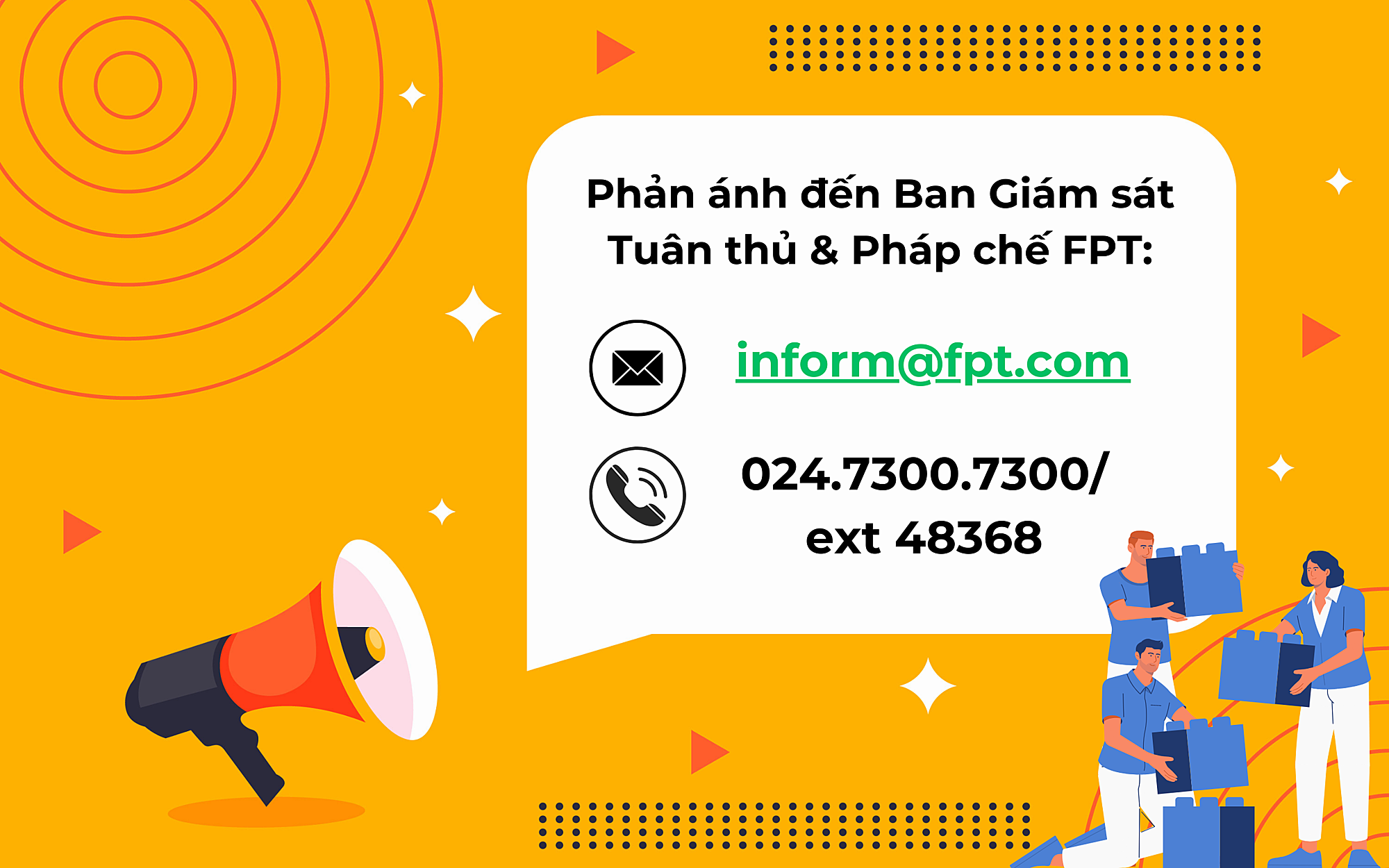 người FPT đã có kênh chính thức để khiếu nại, tố cáo